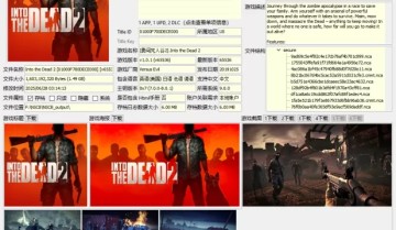 【勇闯死人谷2 Into the Dead2】1.0.1+2DLC XCI整合版